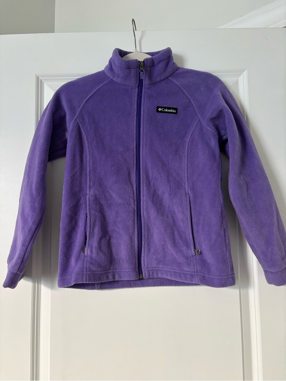 Columbia Purple Full-Zip Kids Fleece Jacket